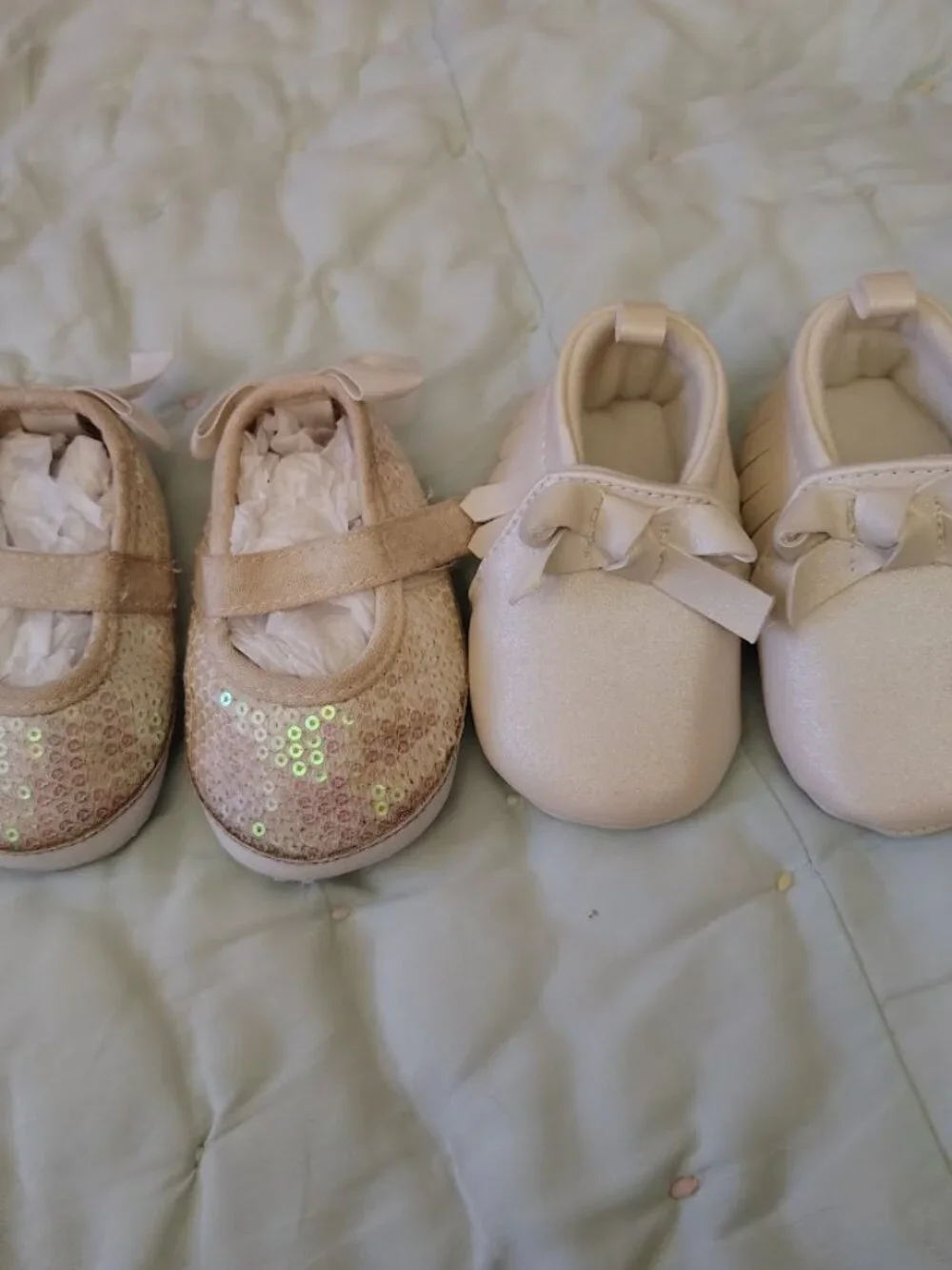 Infant Girls 2 Pairs of Shoes size 6-9 Months